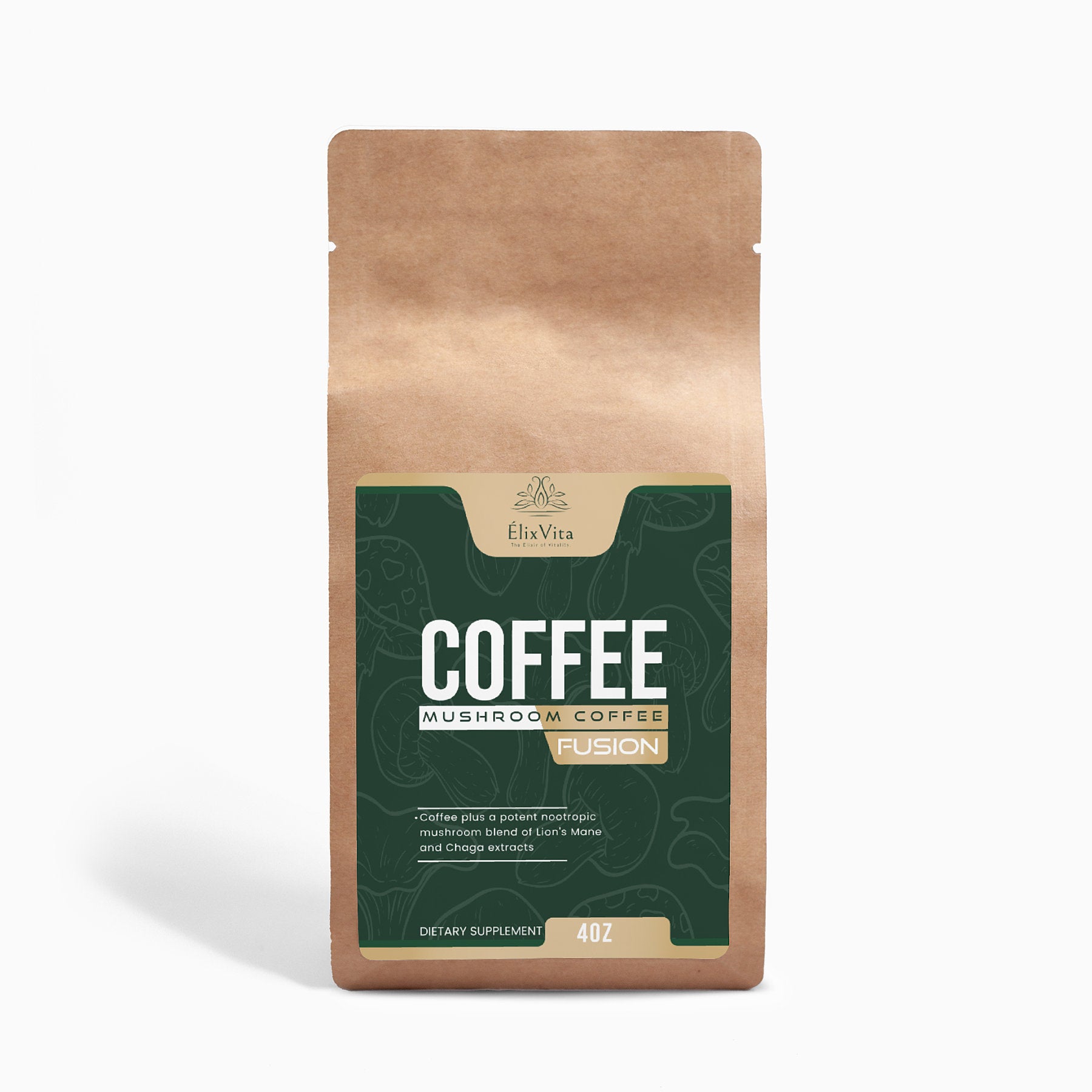 Mushroom Coffee Fusion - Lion’s Mane & Chaga 4oz